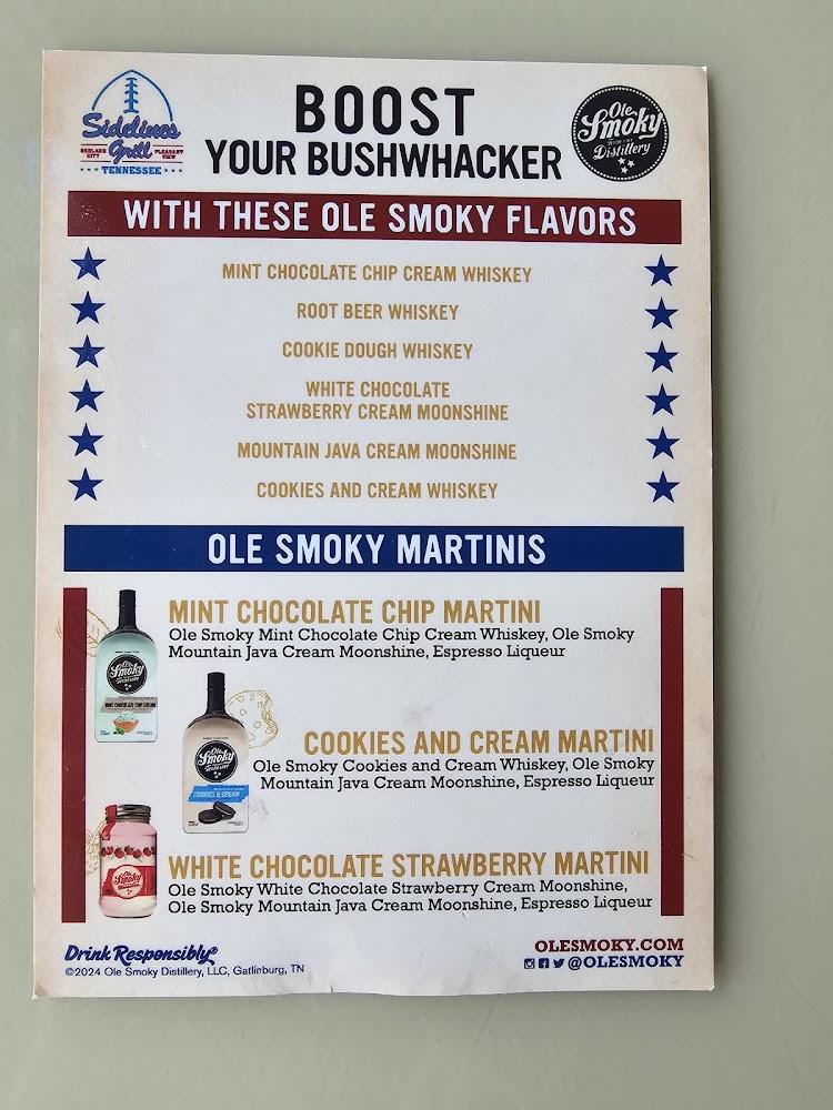 Sidelines Grill Ashland City Menu image 3