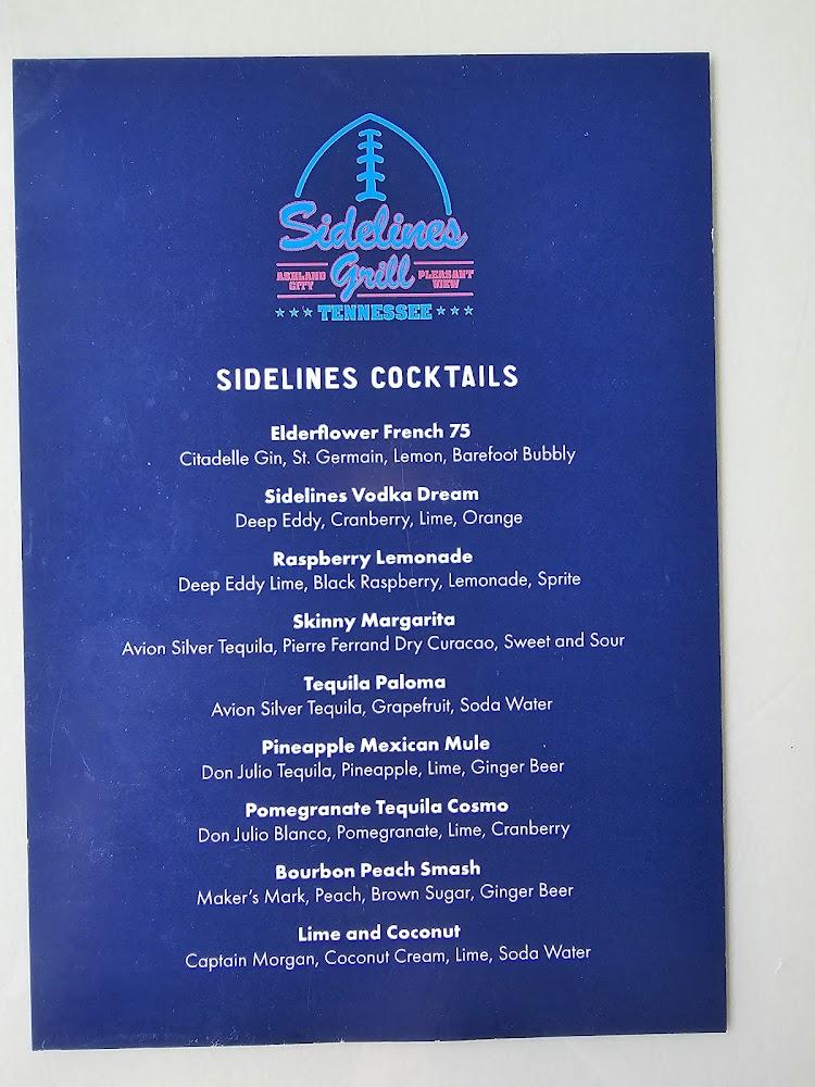 Sidelines Grill Ashland City Menu image 4